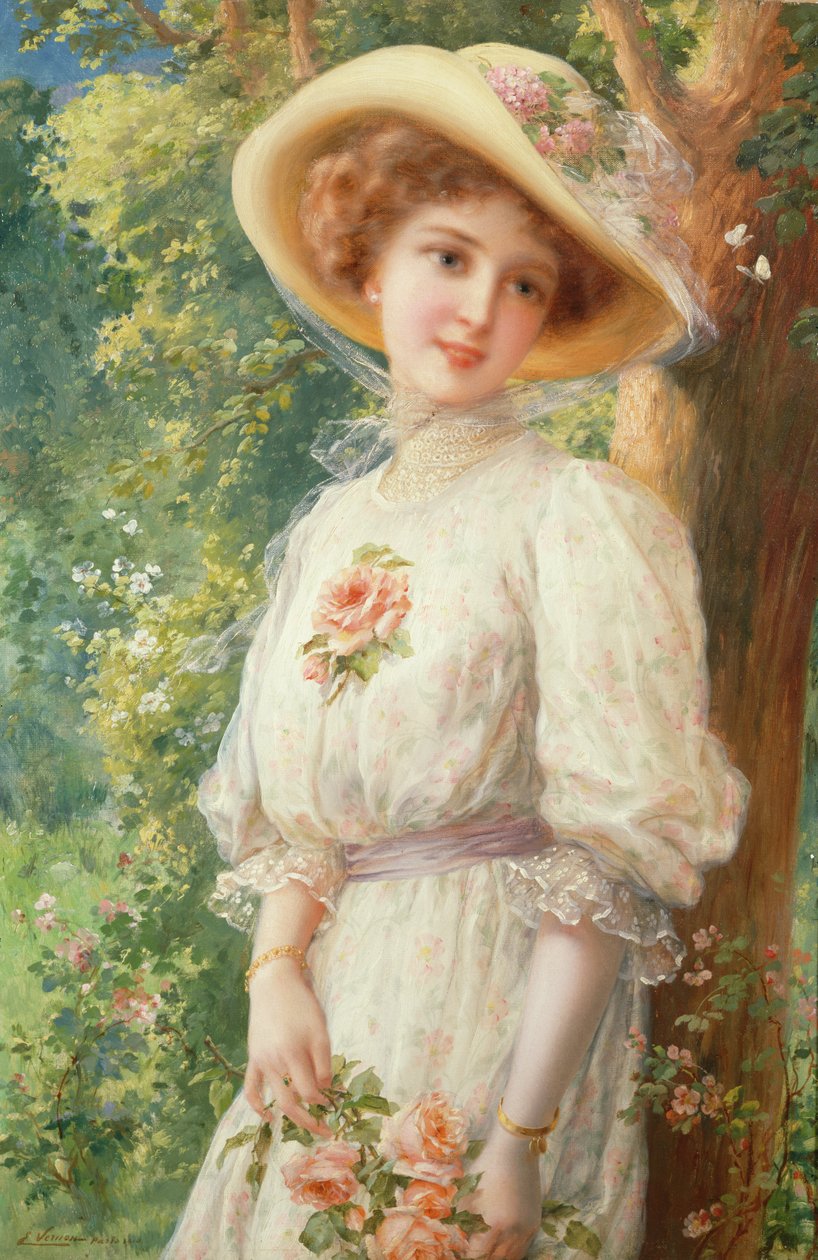 Bahar Hanım, 1910 by Emile Vernon
