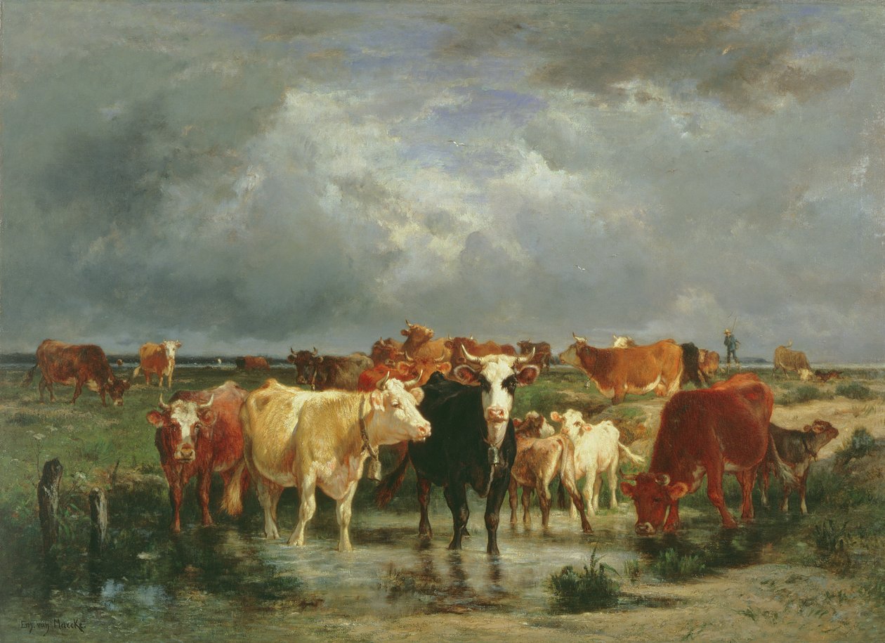 Bir Fırtınanın Yaklaşımı by Emile van Marcke de Lummen