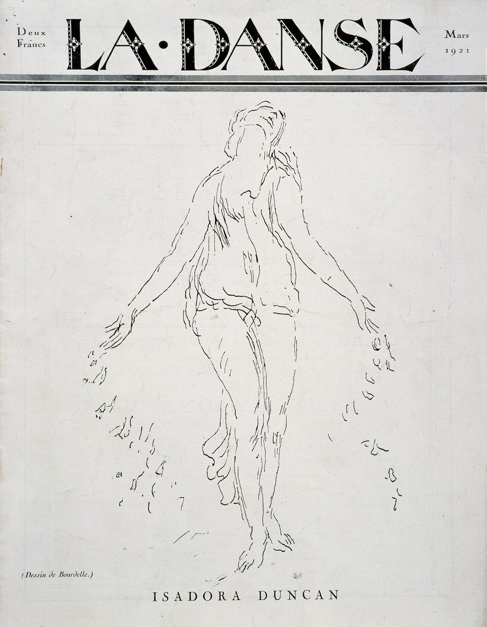Isadora Duncan (İrlanda kökenli Amerikalı dansçı by Emile Antoine Bourdelle