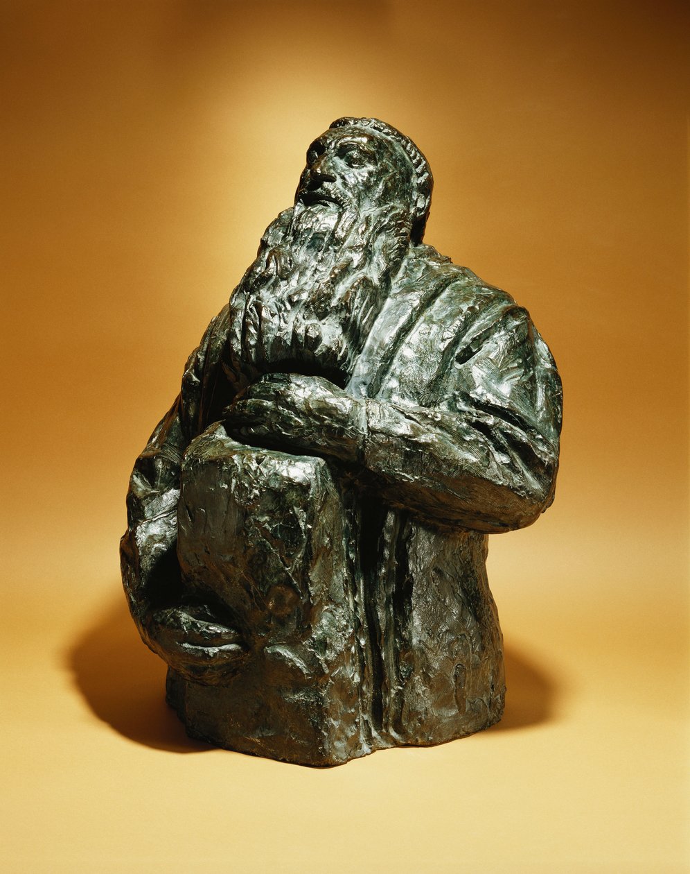 Rodin Geriye Bakar; Rodin Geriye Yaslanır, 1909 by Emile Antoine Bourdelle