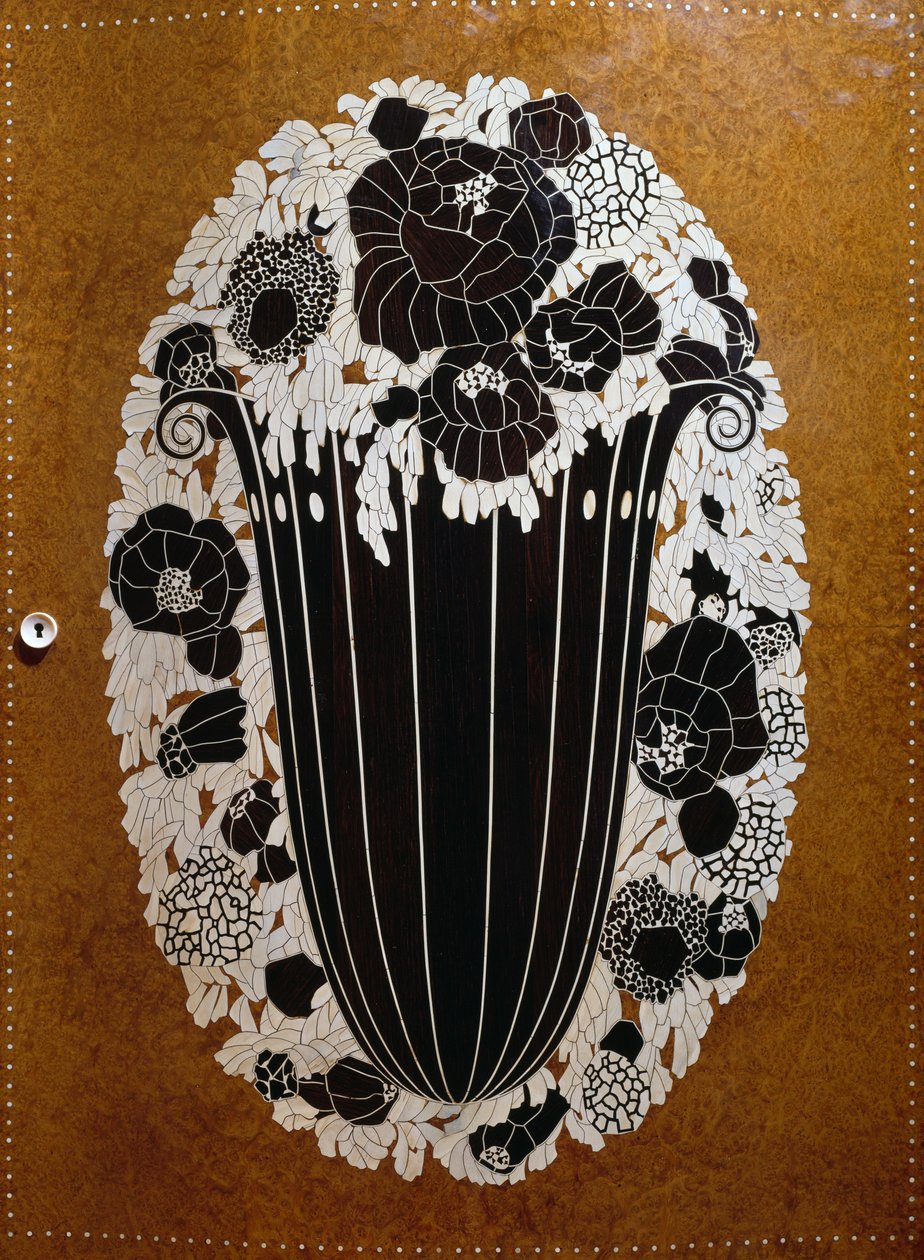 Art Deco tarzı köşe dolap by Émile Jacques Ruhlmann
