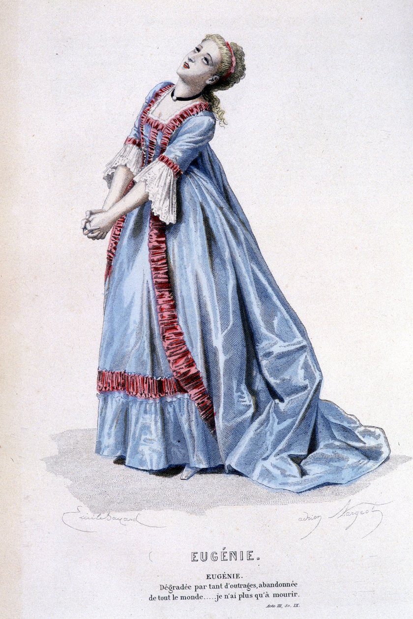 Beaumarchais (1732-1799) tarafından Edouard Fournie, Ed. Laplace, Sanchez et Cie, Paris 1876 (gravür) tarafından tam çalışma by Emile Antoine Bayard