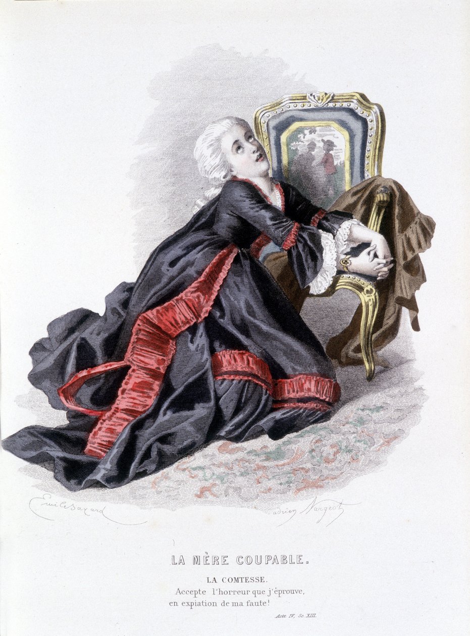 Beaumarchais (1732-1799) tarafından Edouard Fournier, Ed. Laplace, Sanchez et Cie, Paris 1876 (gravür) by Emile Antoine Bayard
