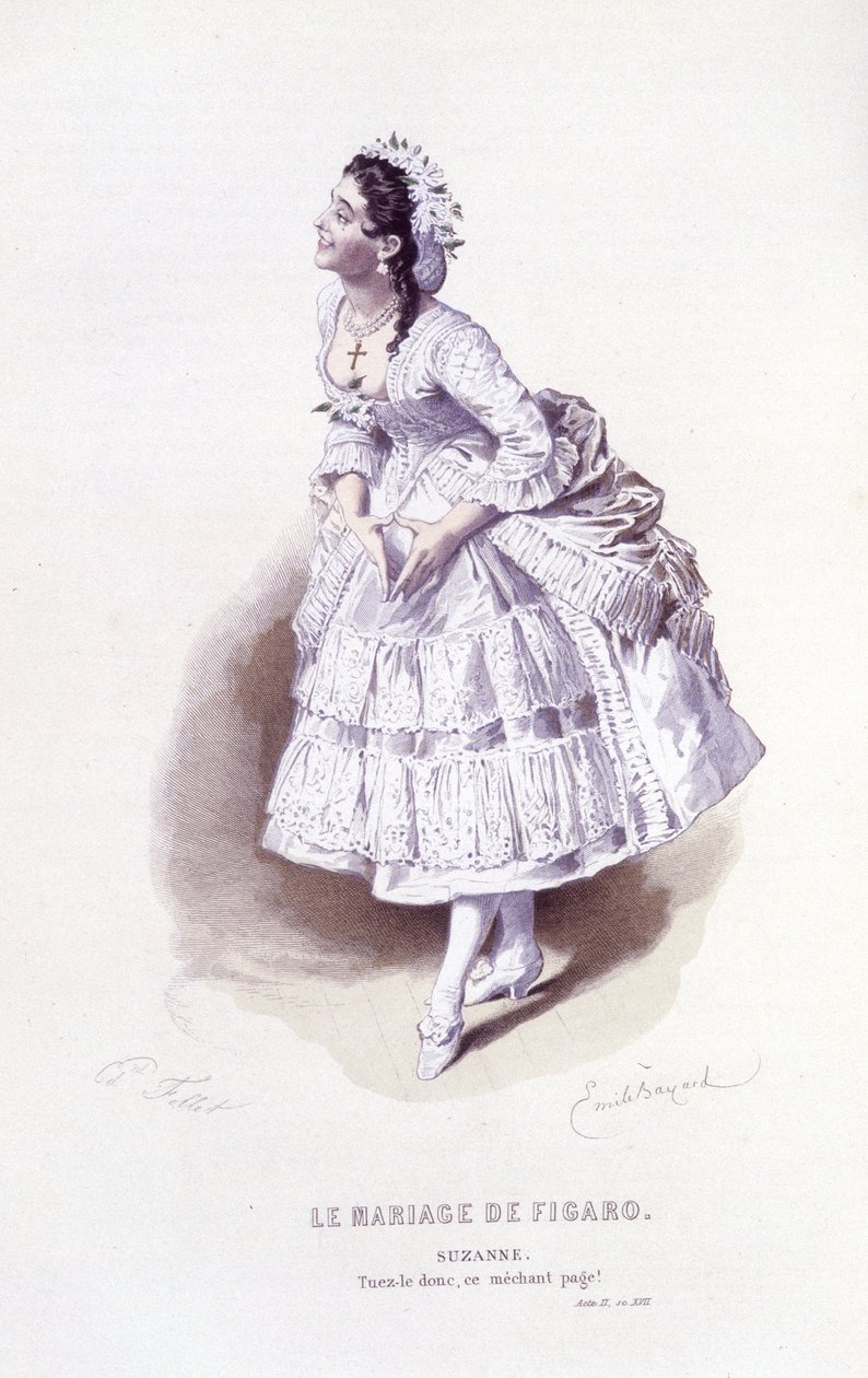 Beaumarchais (1732-1799) tarafından Edouard Fournier, Ed. Laplace, Sanchez et Cie, Paris 1876 (gravür) by Emile Antoine Bayard