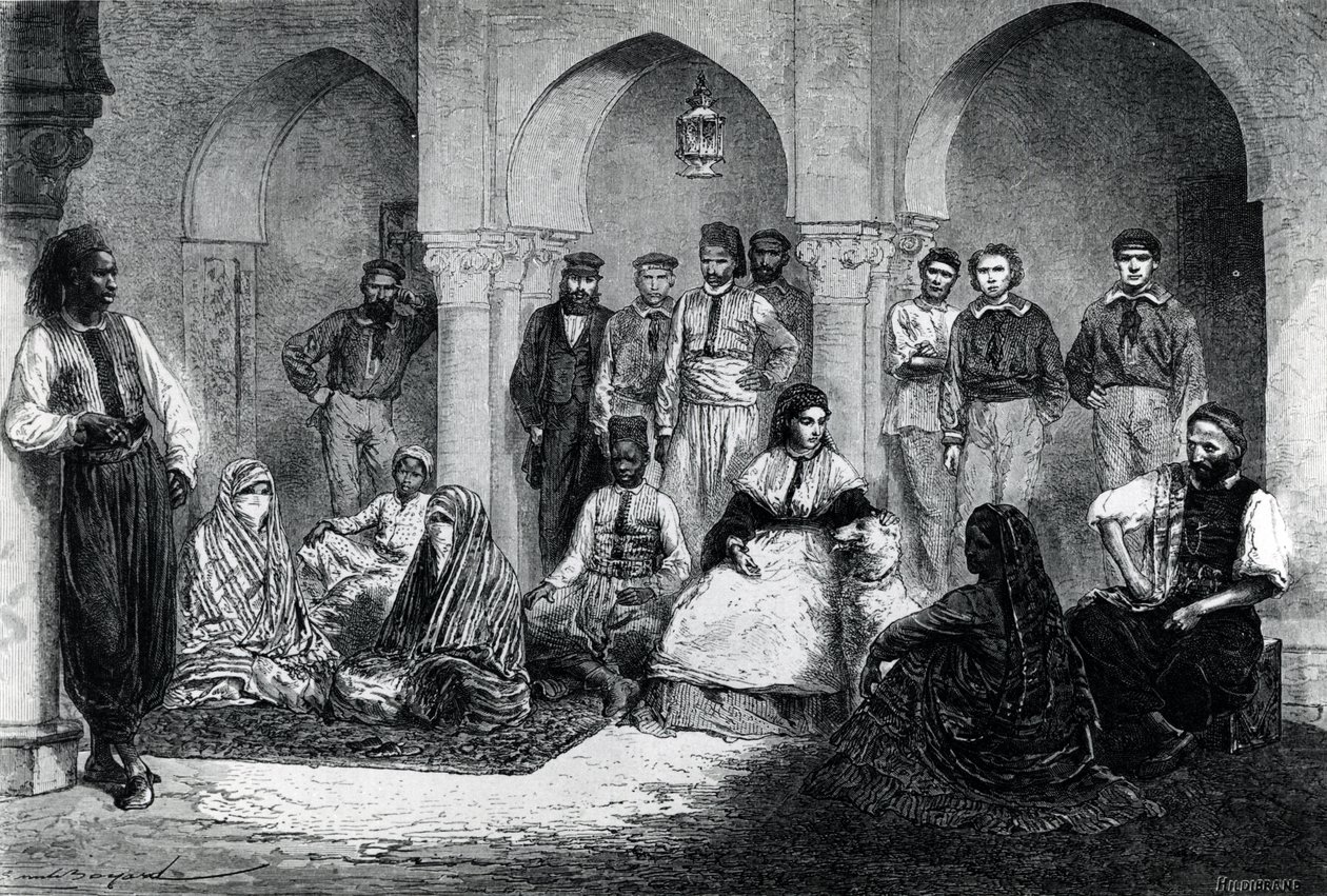 Bayan Tinne, Evi Personeliyle birlikte, Cezayir, 