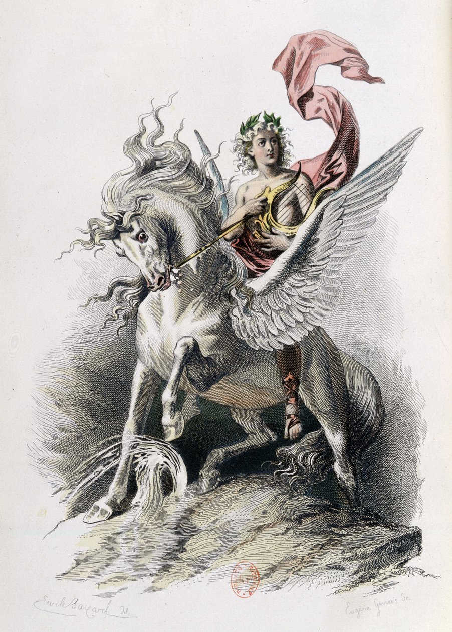 Sanat Eserlerinde Şiir Sanatı, Nicolas Boileau. Resim E. Bayard. Paris 1873, Laplace Sanchez ve Cie éditeurs (gravür) by Emile Antoine Bayard