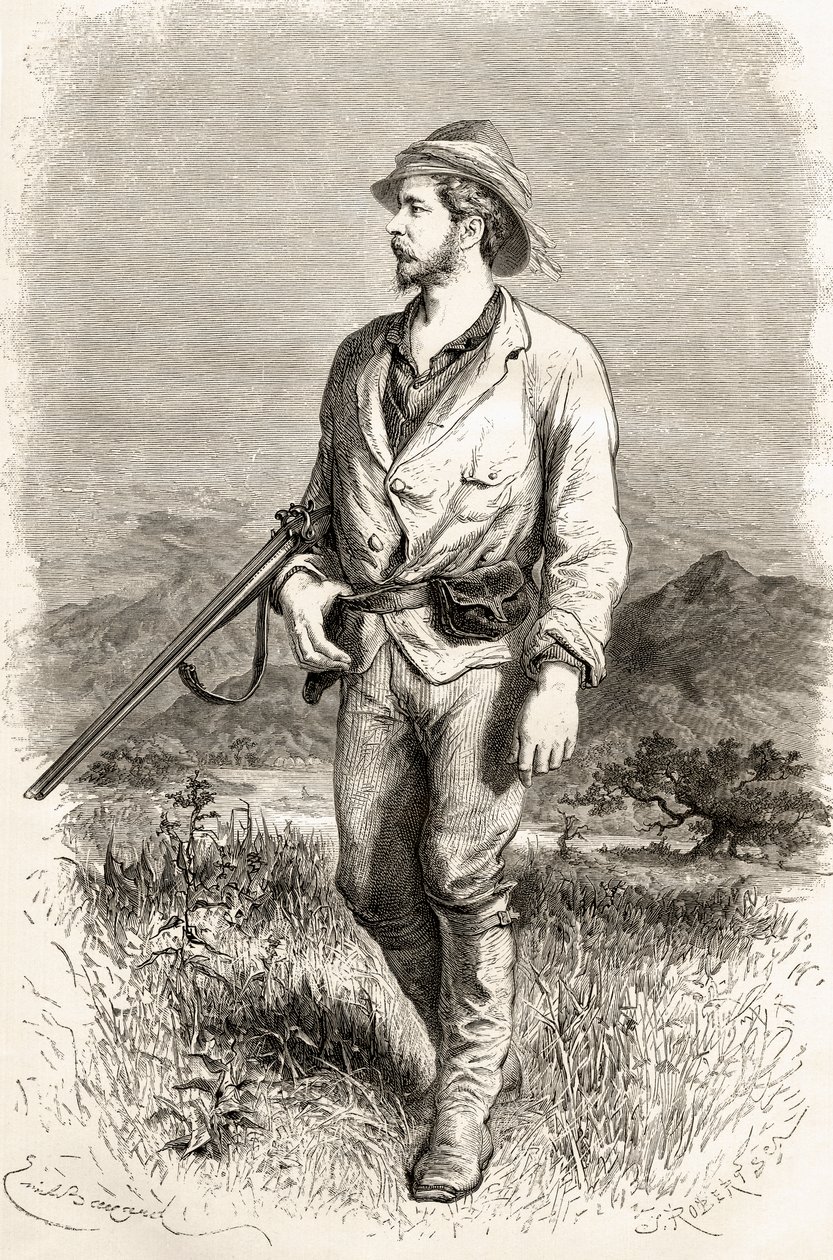 Sir Henry Morton Stanley, J. Robert tarafından oyulmuş 