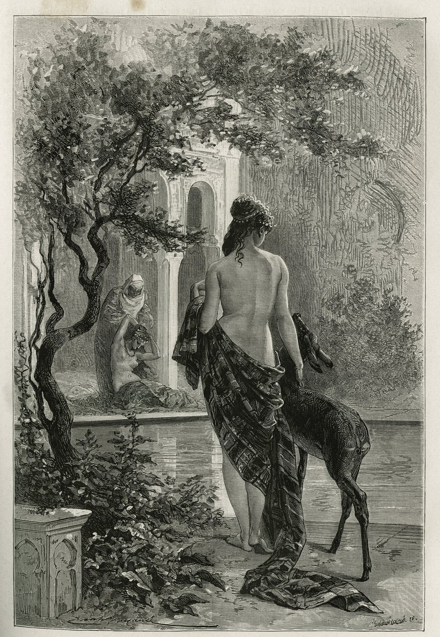 Un jardin à Fes, 1875 yılında Edmondo de Amicis tarafından Fas