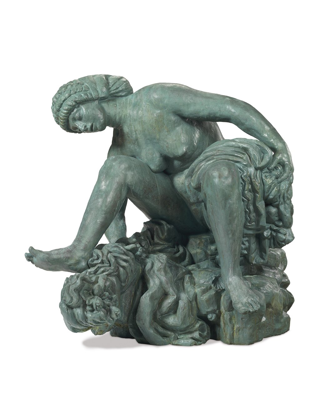 Geniş Çömelmiş Yıkanan; Büyük Çömelmiş Yıkanan by Emile Antoine Bourdelle
