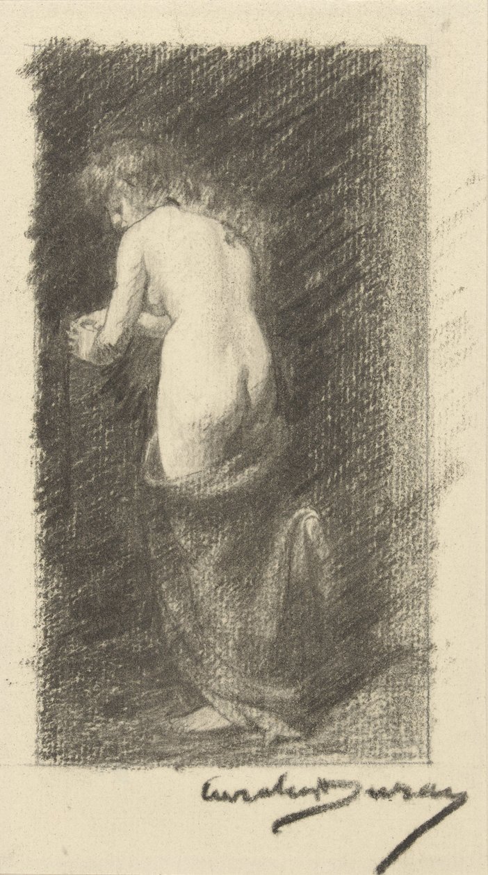 Arkadan görülen çıplak bir kadının çalışması by Charles Emile Auguste Carolus Duran