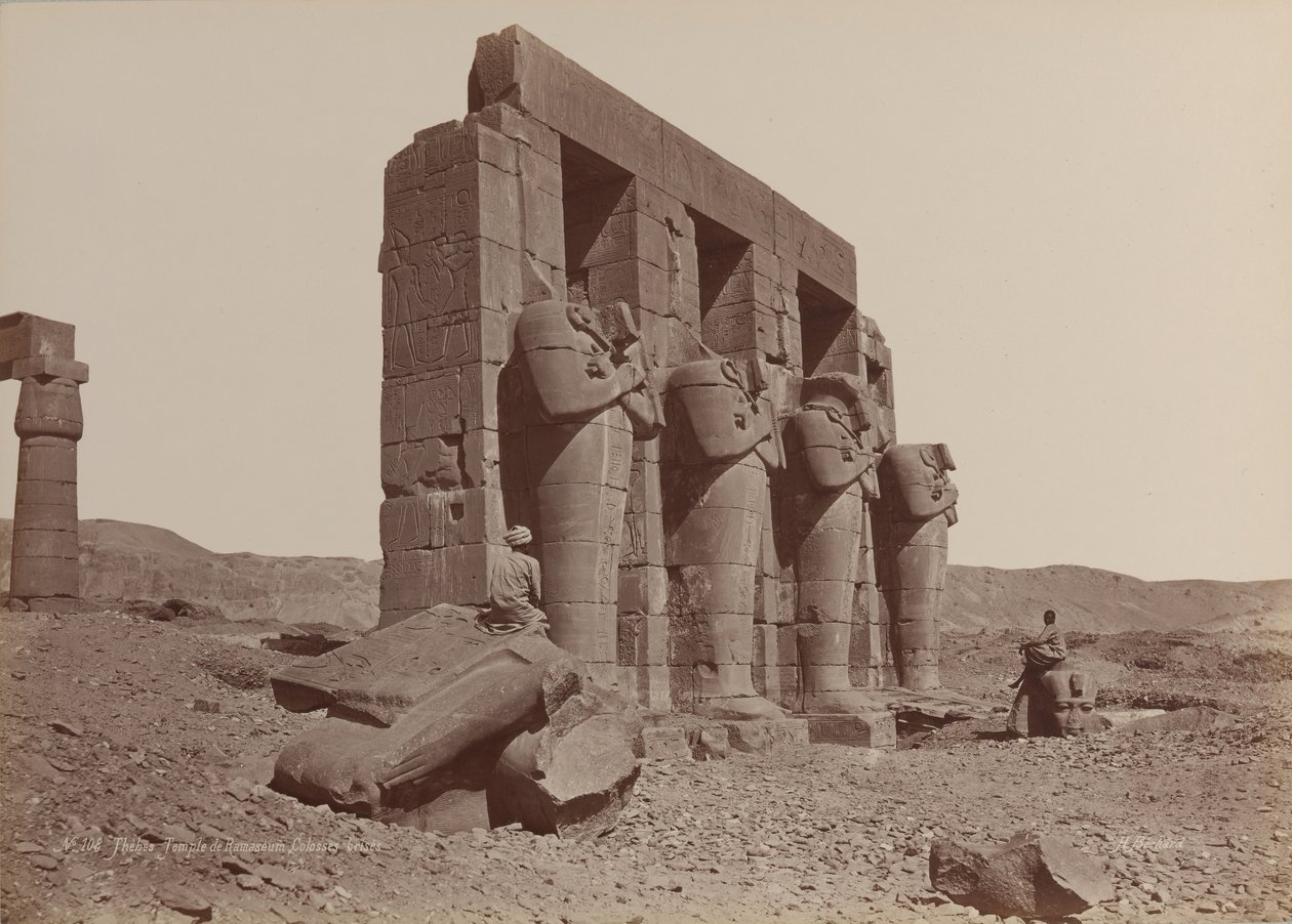 Thebes, Ramasseum Tapınağı, Parçalanmış Dev Heykel, 1870