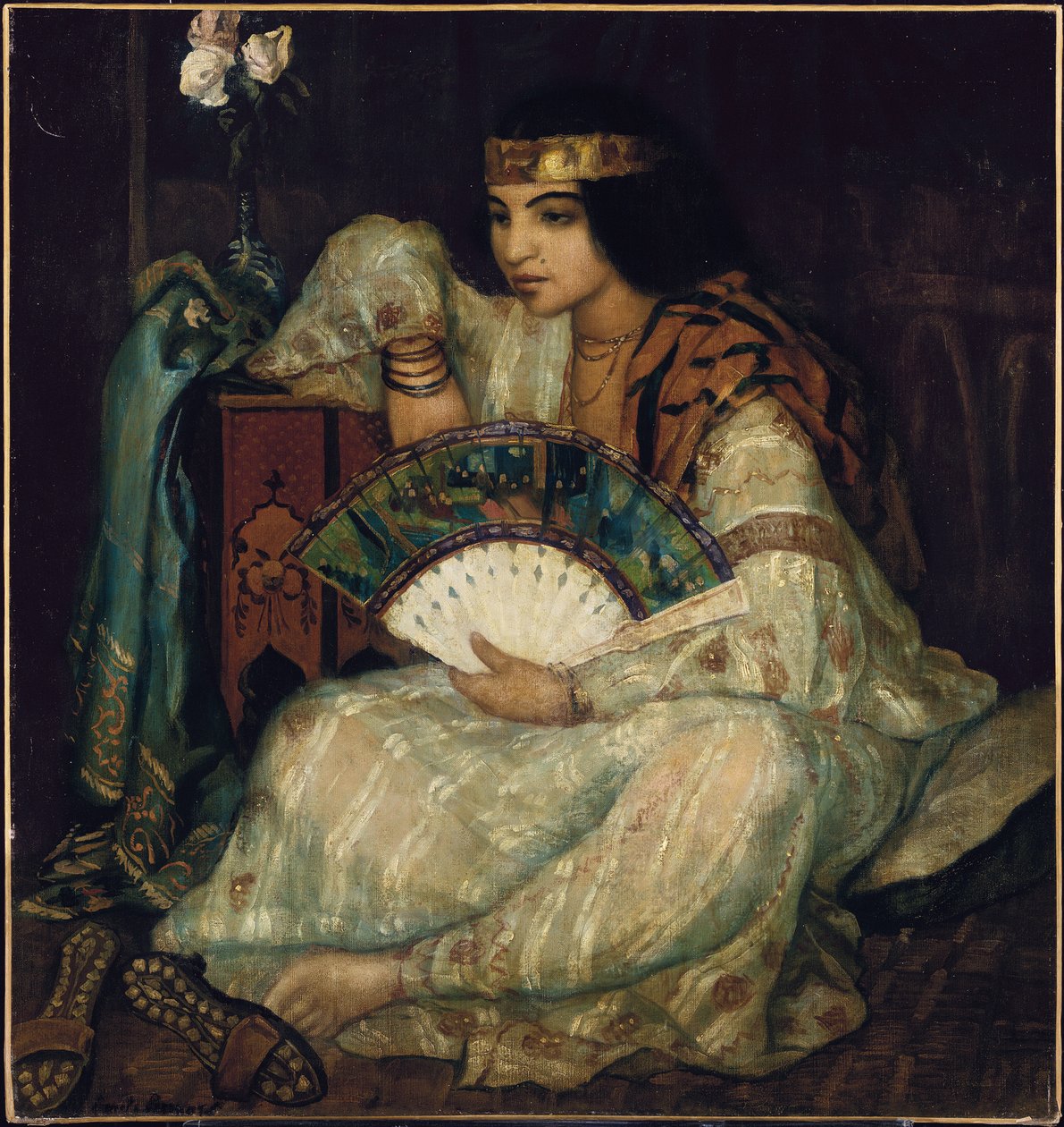 Oturmuş bir oryantal güzellik by Emile Bernard