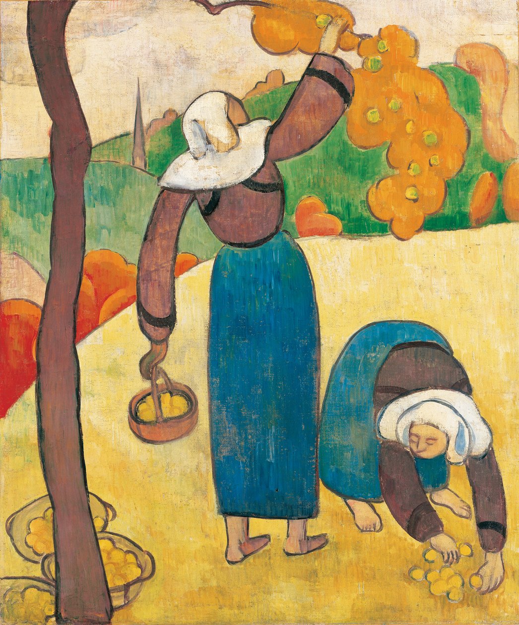 Breton köylüleri, 1889 dolayları by Emile Bernard