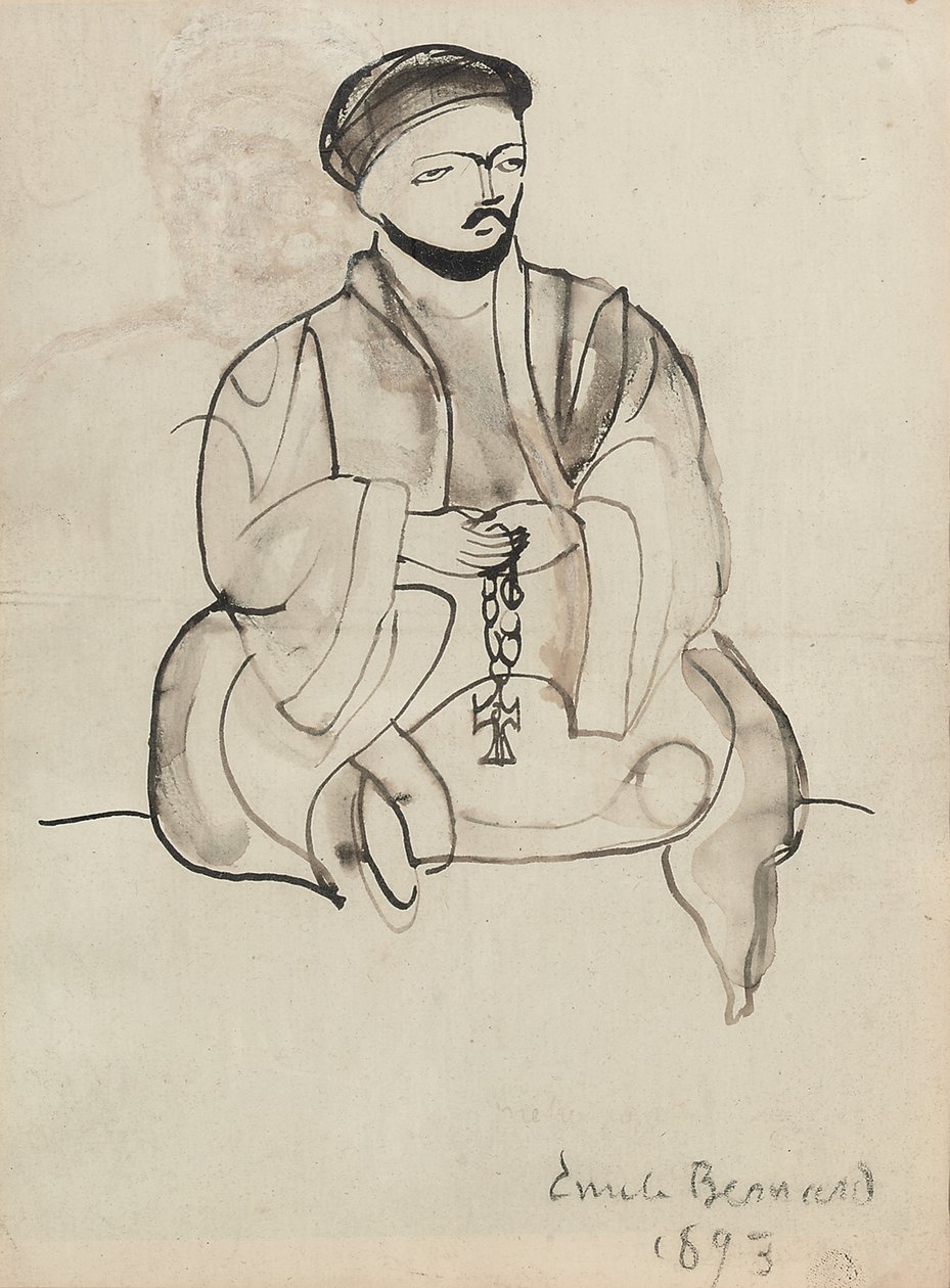 Kıpti rahip, 1893 by Emile Bernard