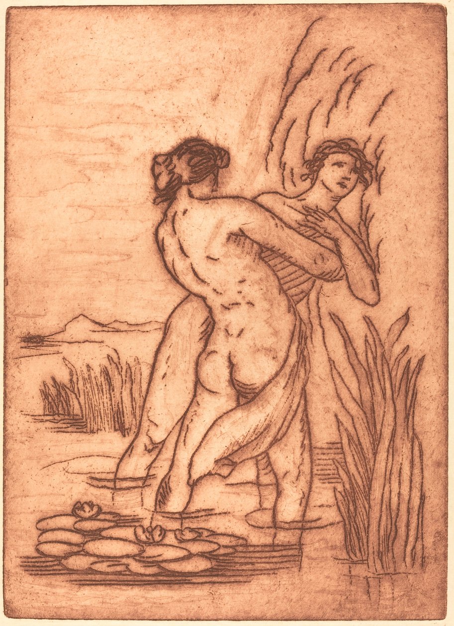 Suda duran çift by Emile Bernard
