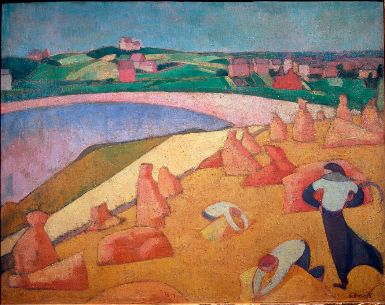 Denizde Hasat Zamanı by Emile Bernard