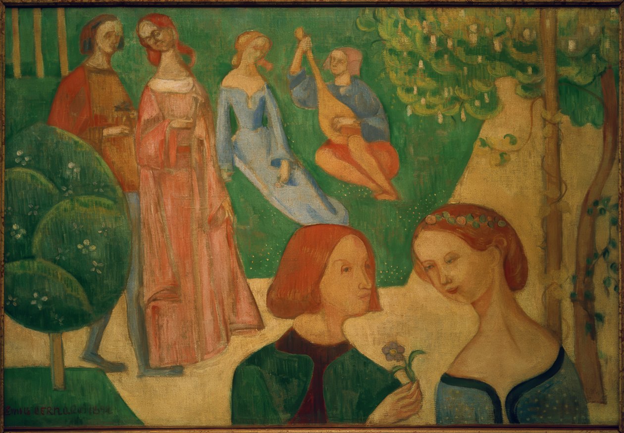 eski bir parkta by Emile Bernard