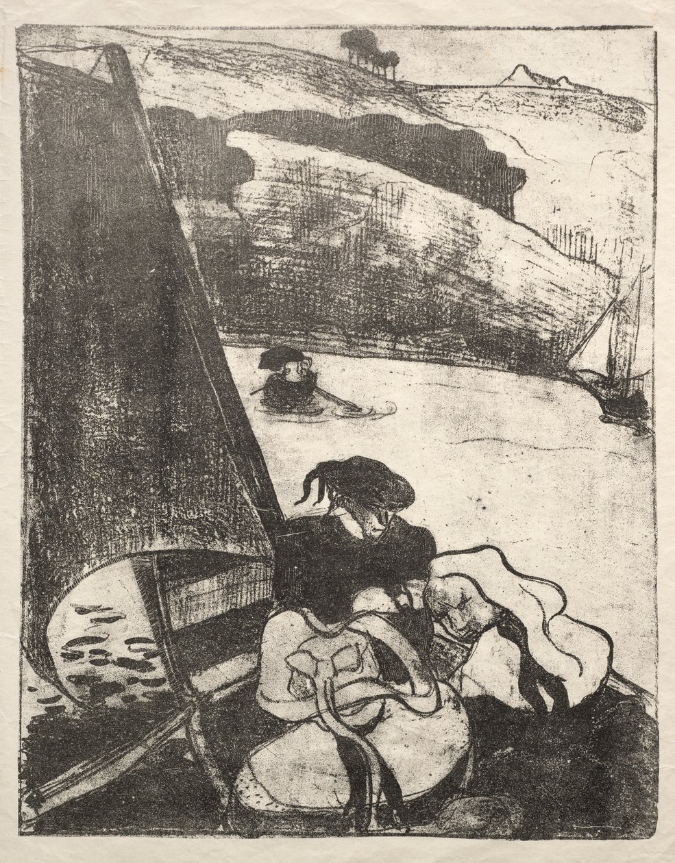 Les Bretonneries: Hacdan Dönüş by Emile Bernard