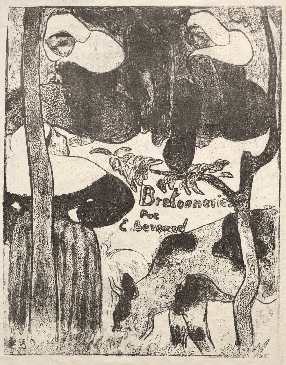 Les Bretonneries: Başlık Sayfası by Emile Bernard