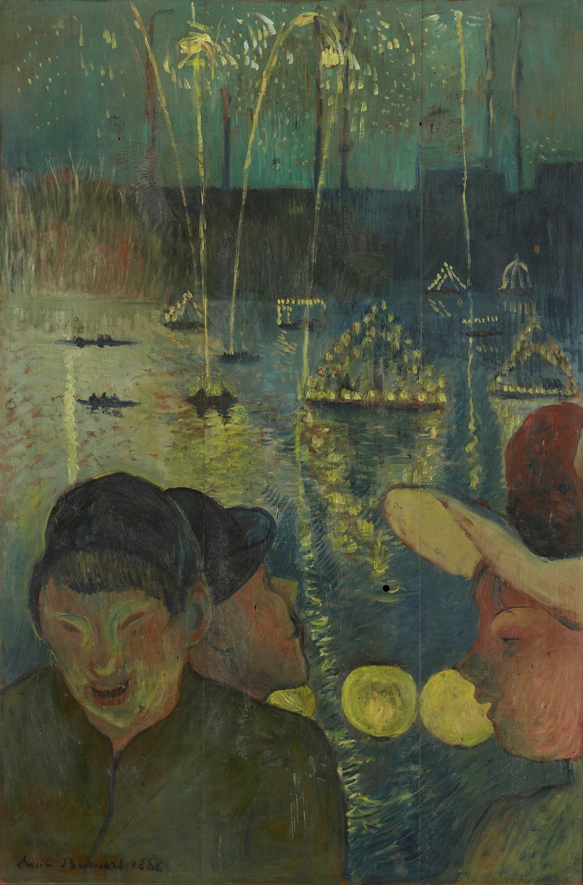 Gece Festivali, 1888 by Emile Bernard