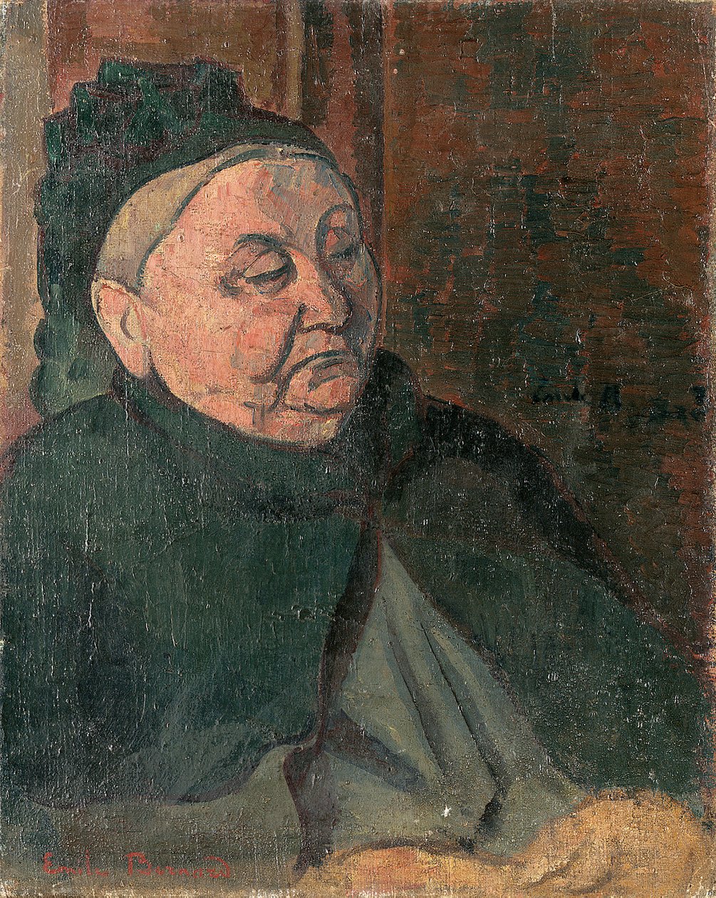 Sanatçının büyükannesinin portresi, 1887 by Emile Bernard