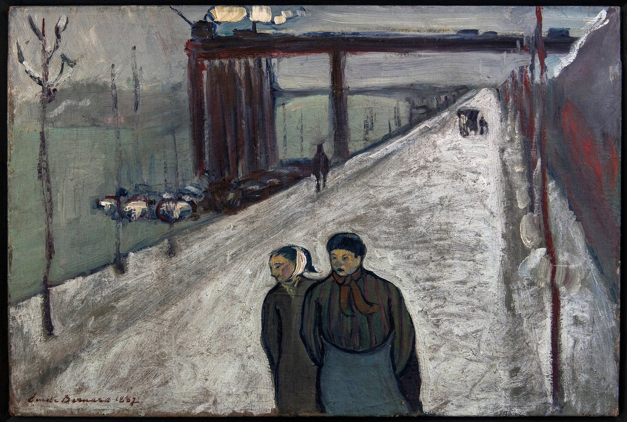 Quai de Clichy - 1887 (tuval üzerine yağlı boya) by Emile Bernard
