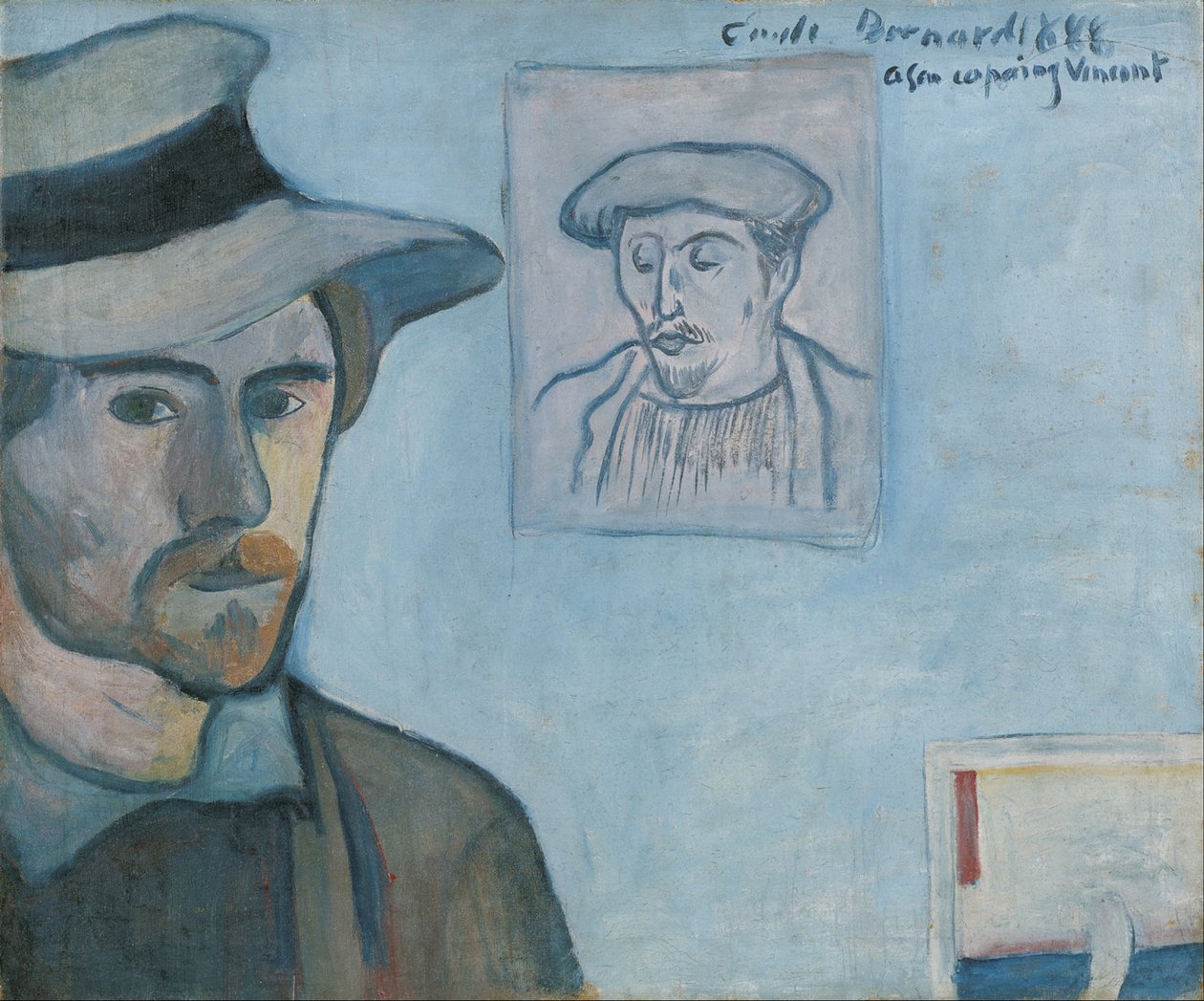 Gauguin portresi ile otoportre by Emile Bernard