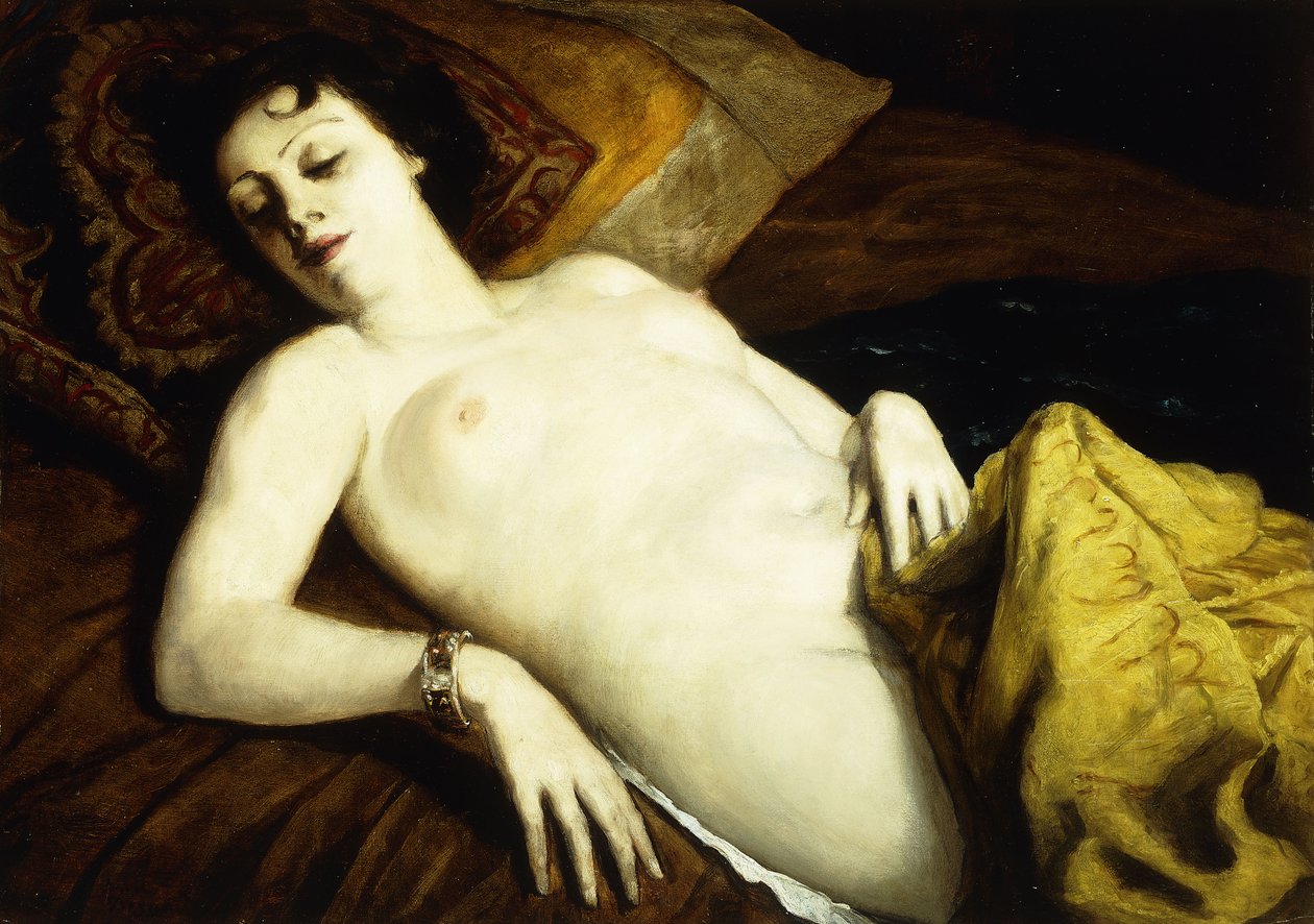 Bileklik ile Çıplak Uyku; Nu Couche au Bilezik, 1930 by Emile Bernard