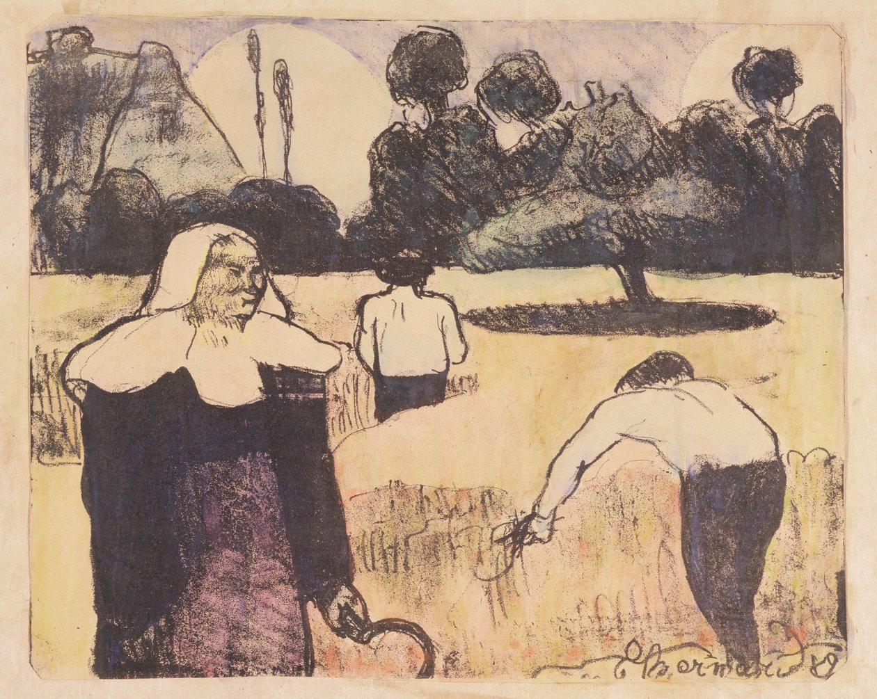 Biçerdöver, 'Les Brettoneries' serisinden by Emile Bernard