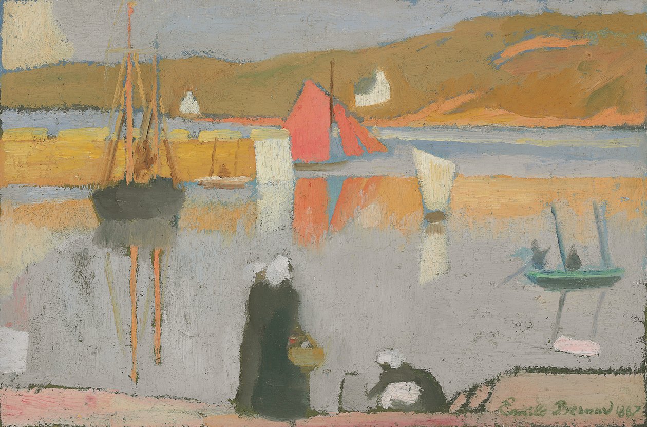 Saint-Briac Limanı, 1887 by Emile Bernard