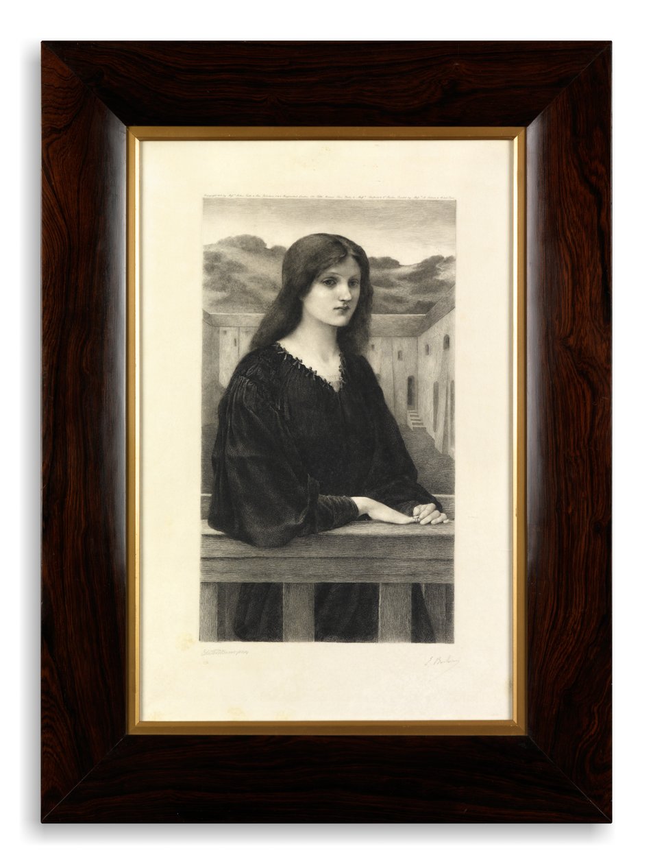 Vespertina Quies (parşömen üzerine basılmış gravür) by Emile Boilvin