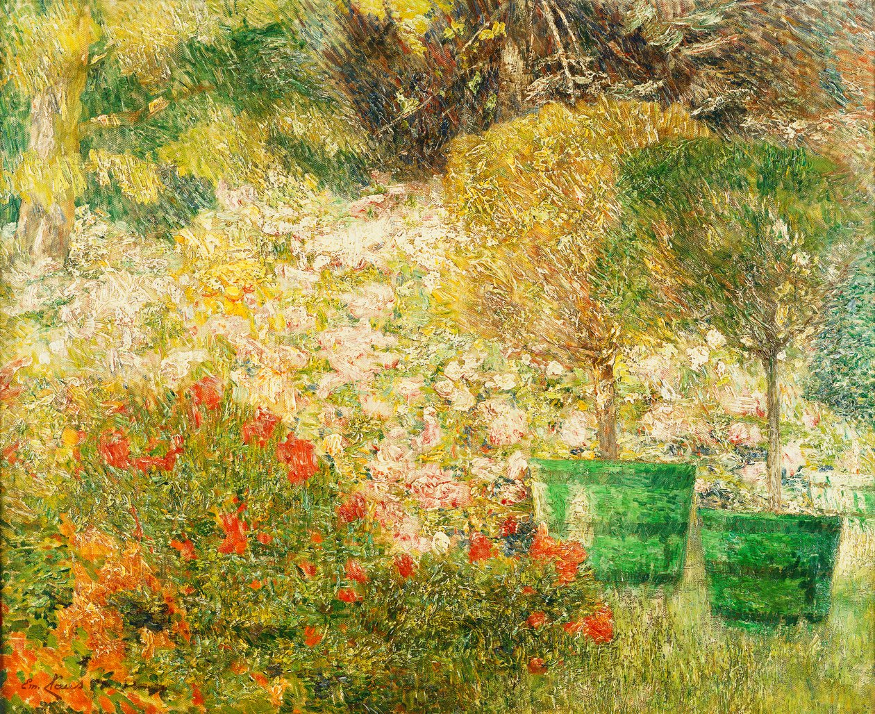 Bahçemden Bir Köşe; Bahçemden Bir Köşe, 1901 by Emile Claus