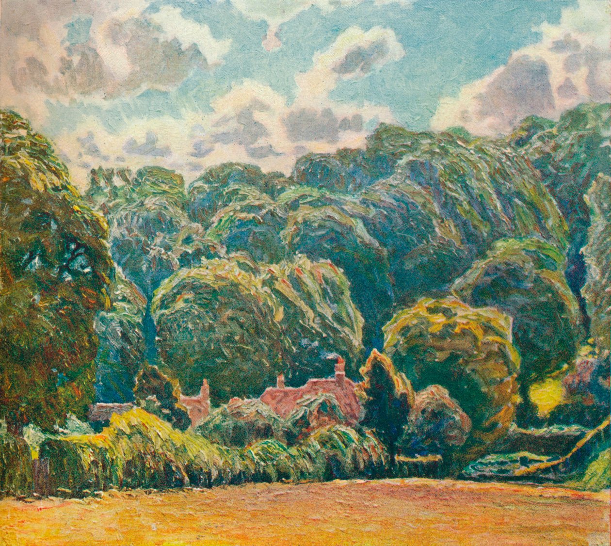 A Wooded Hillside, Upton Grey, c1914 by Emile Claus