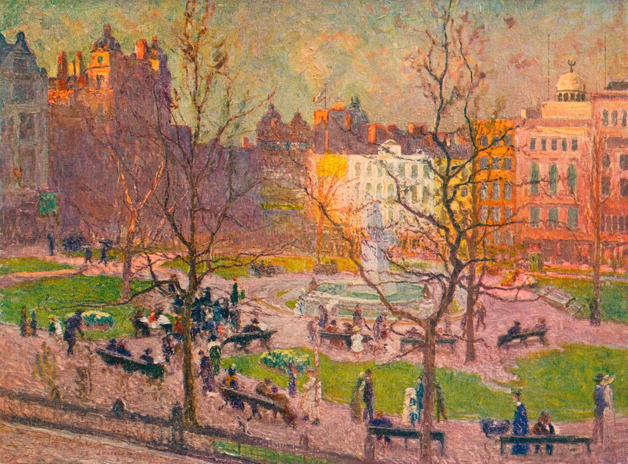 Mart Güneşi, Leicester Meydanı, c1914 by Emile Claus