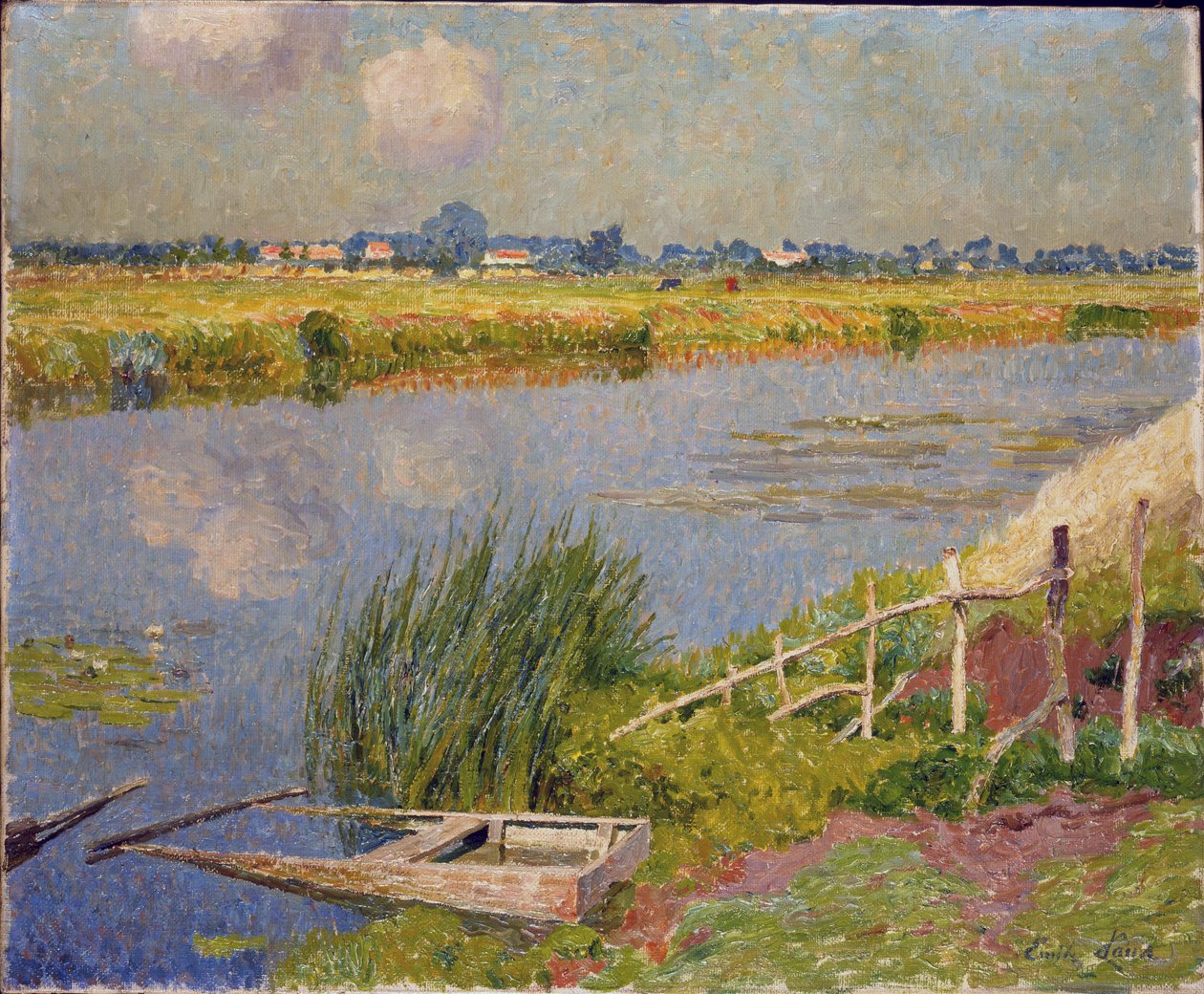 Lily Bankaları, 1912 by Emile Claus