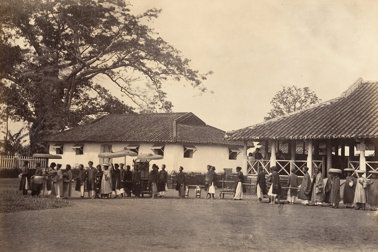 Düğün alayı, Cochinchina, 1866. by Emile Gsell