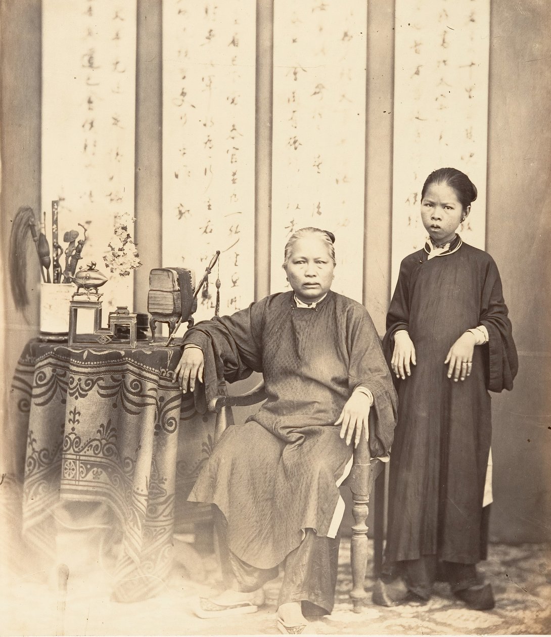 Annamese kadınları, Cochinchina, 1866. by Emile Gsell