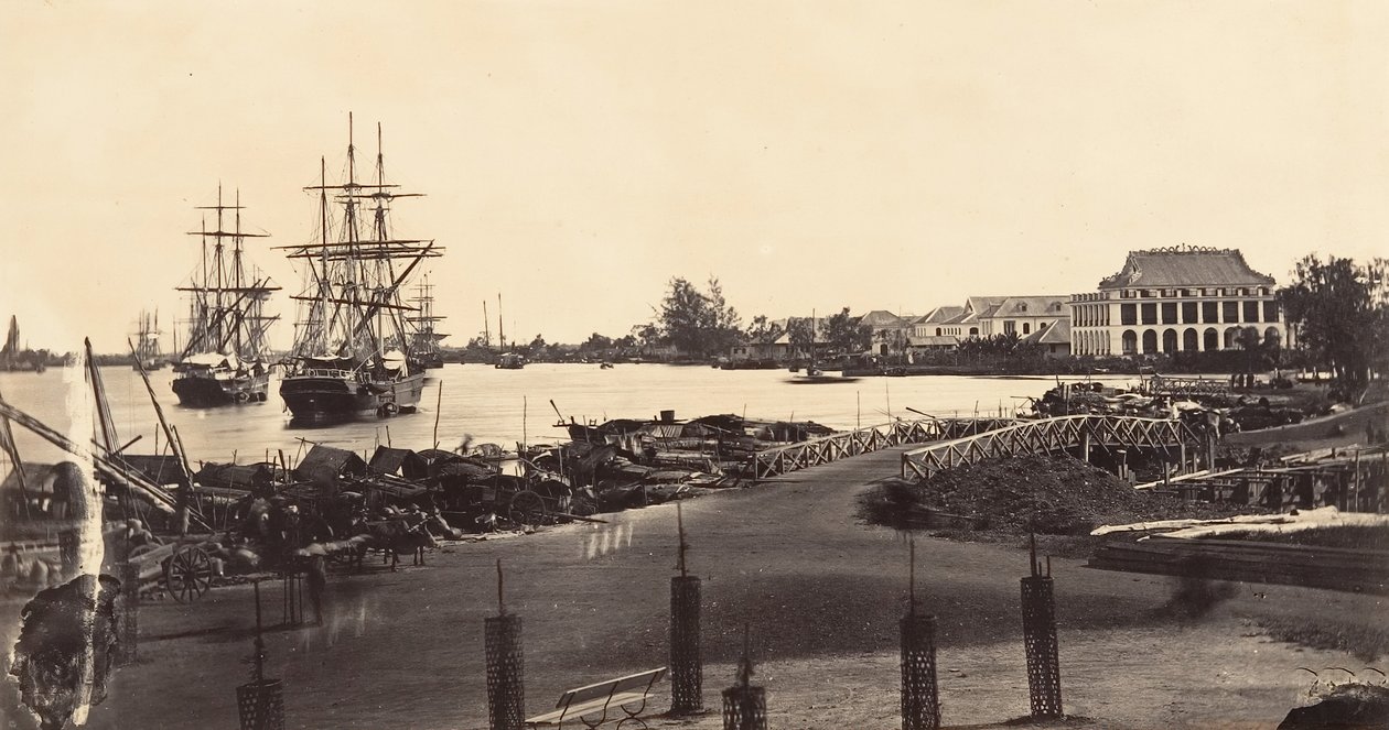 Imperial Messageries, 1866 kuruluşunun görünümü. by Emile Gsell