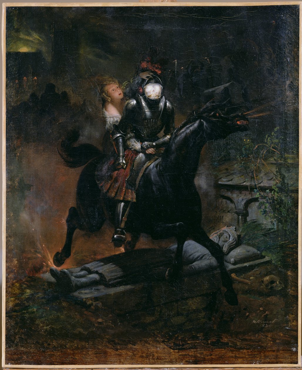 Leonore Şarkısı, 1839 by Emile Jean Horace Vernet