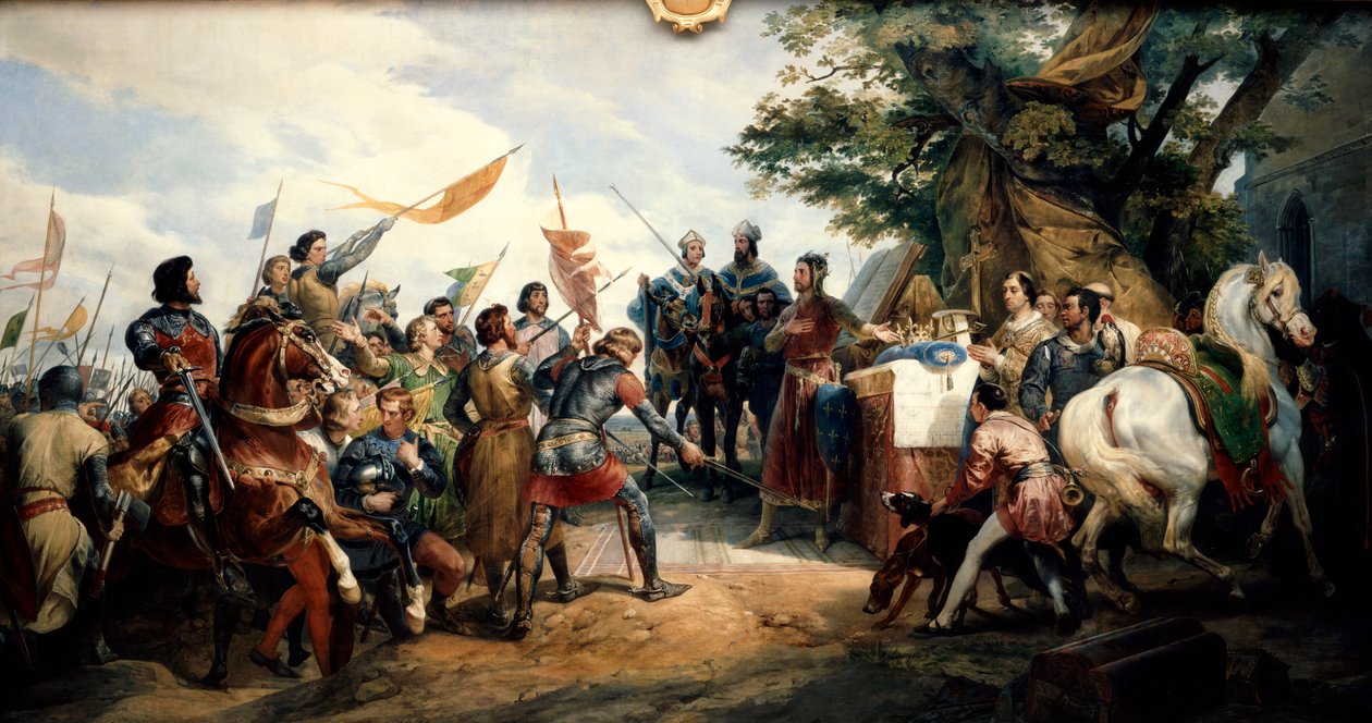 Bouvines Savaşı, 27 Temmuz 1214 1827. by Emile Jean Horace Vernet