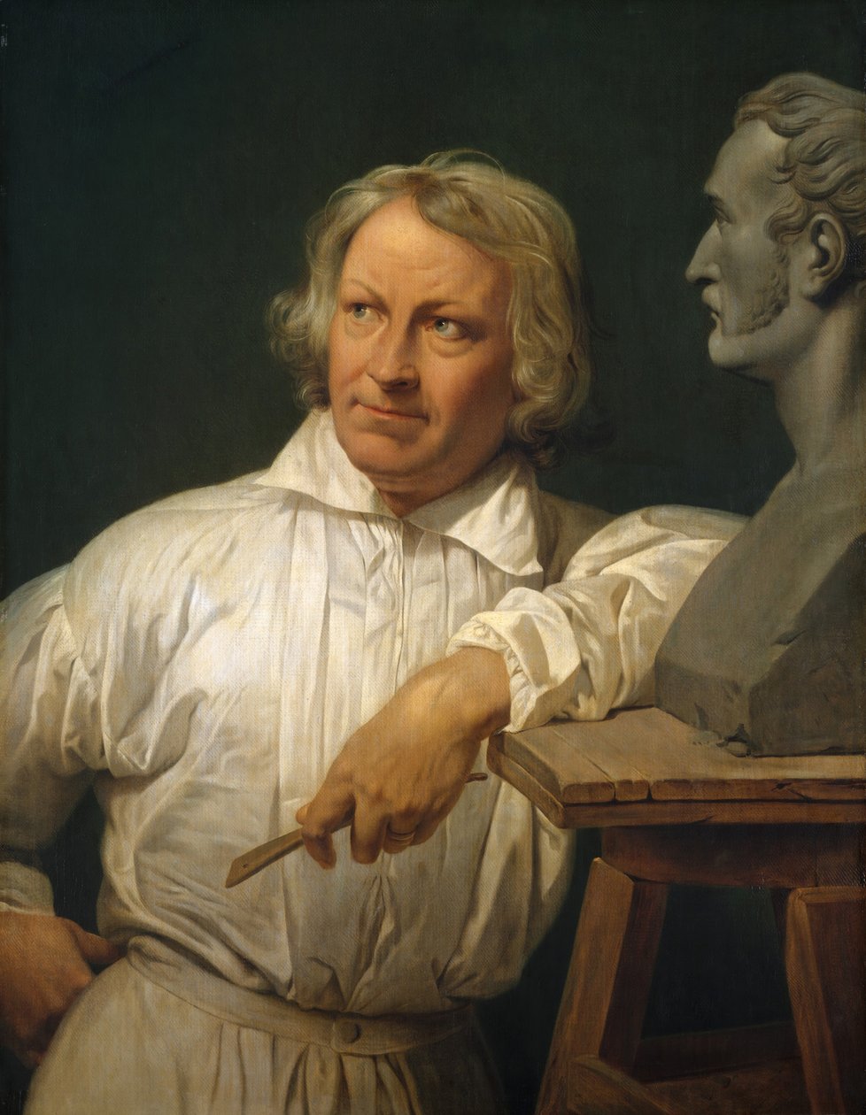 Bertel Thorvaldsen 1768-1844, Horace Vernet Büstü, 1833 veya sonrası. by Emile Jean Horace Vernet