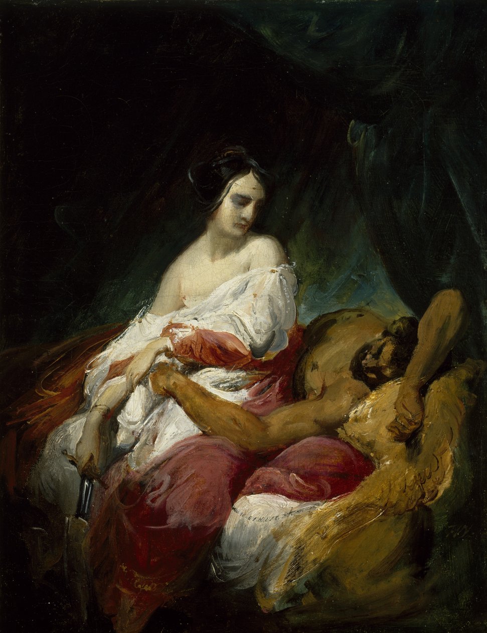 Judith ve Holofernes, 1830 dolayları (tuval üzerine yağlı boya) by Emile Jean Horace Vernet