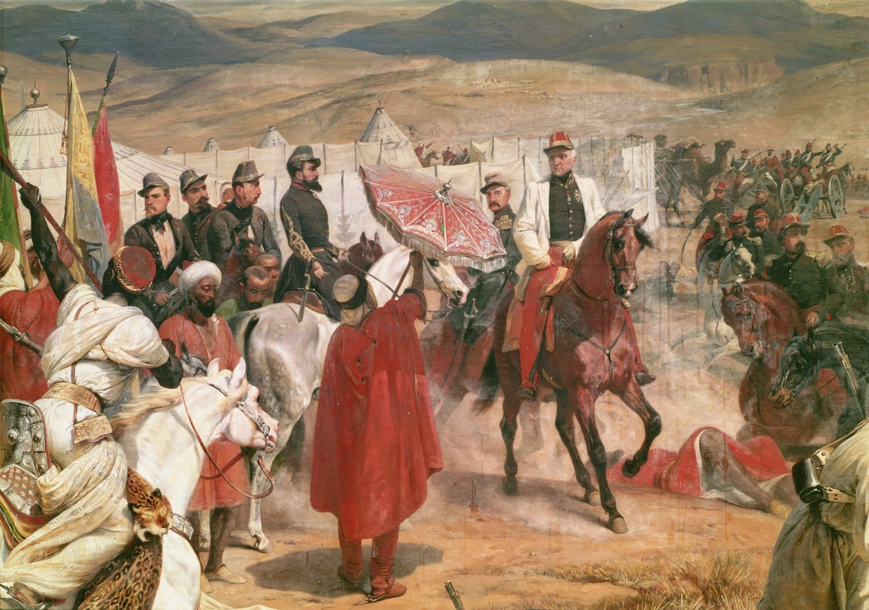 Mareşal Thomas Bugeaud (1784-1849) ve Albay Joseph Vantini (Yousouf) (1808-66) Cezayir