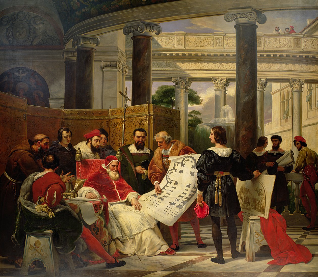 Papa II. Julius, Bramante, Michelangelo ve Raphael
