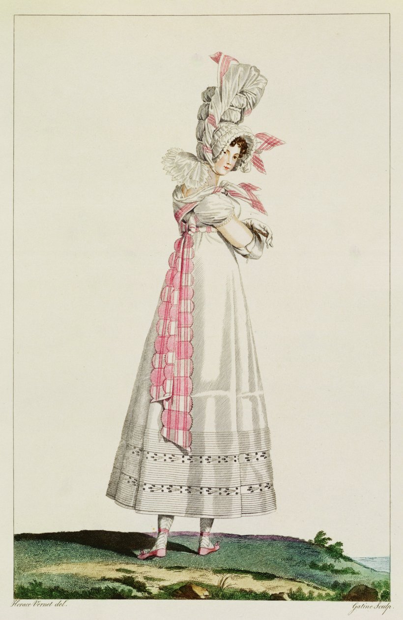 ಸಮ್ಮರ್ ಡ್ರೆಸ್, ಜಾರ್ಜಸ್ ಜಾಕ್ವೆಸ್ ಗೇಟಿನ್ (1773-1831), ಸಿ.1815 ಟರ್ಕಿಶ್ ಕೆತ್ತನೆ ಮಾಡಿದ 