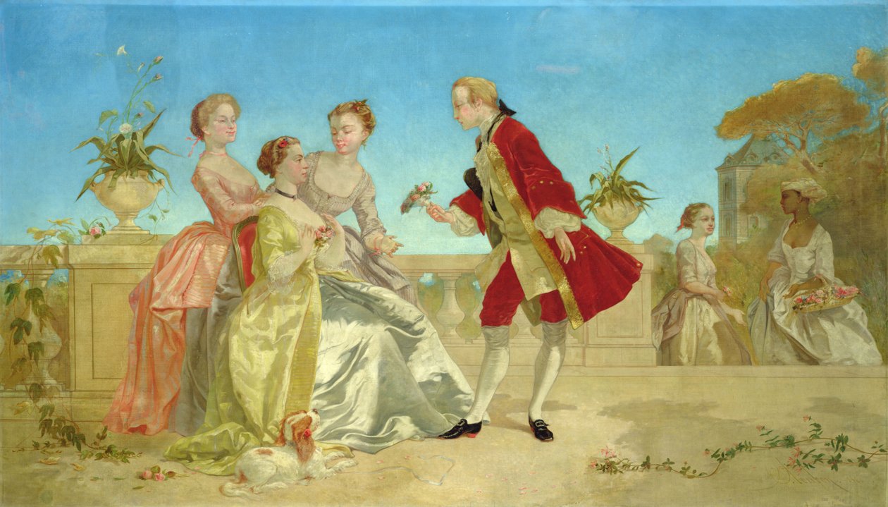 Nişanlısına Bir Ziyaret by Emile Loubon