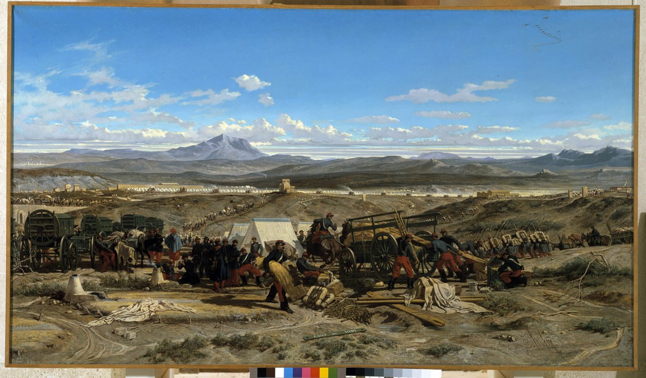 Öğlen kamp yapın. Emile Loubon