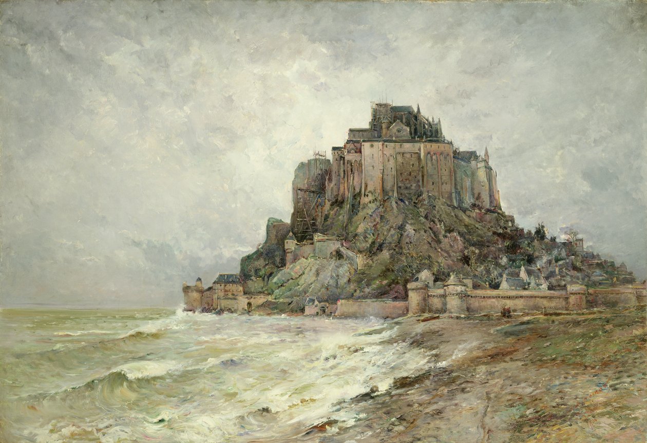 Mont Saint-Michel, 1896 by Emile Noirot