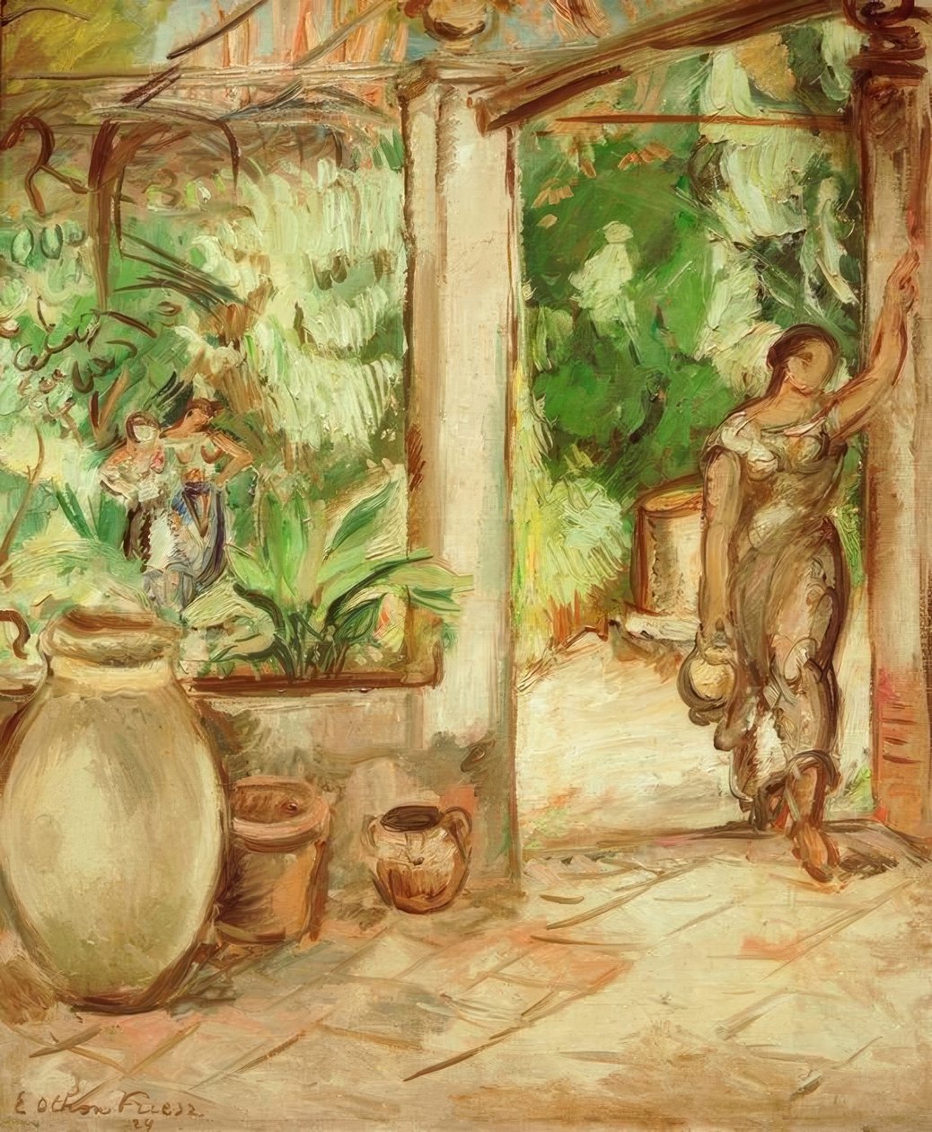 Kupa olan kadın by Emile Othon Friesz