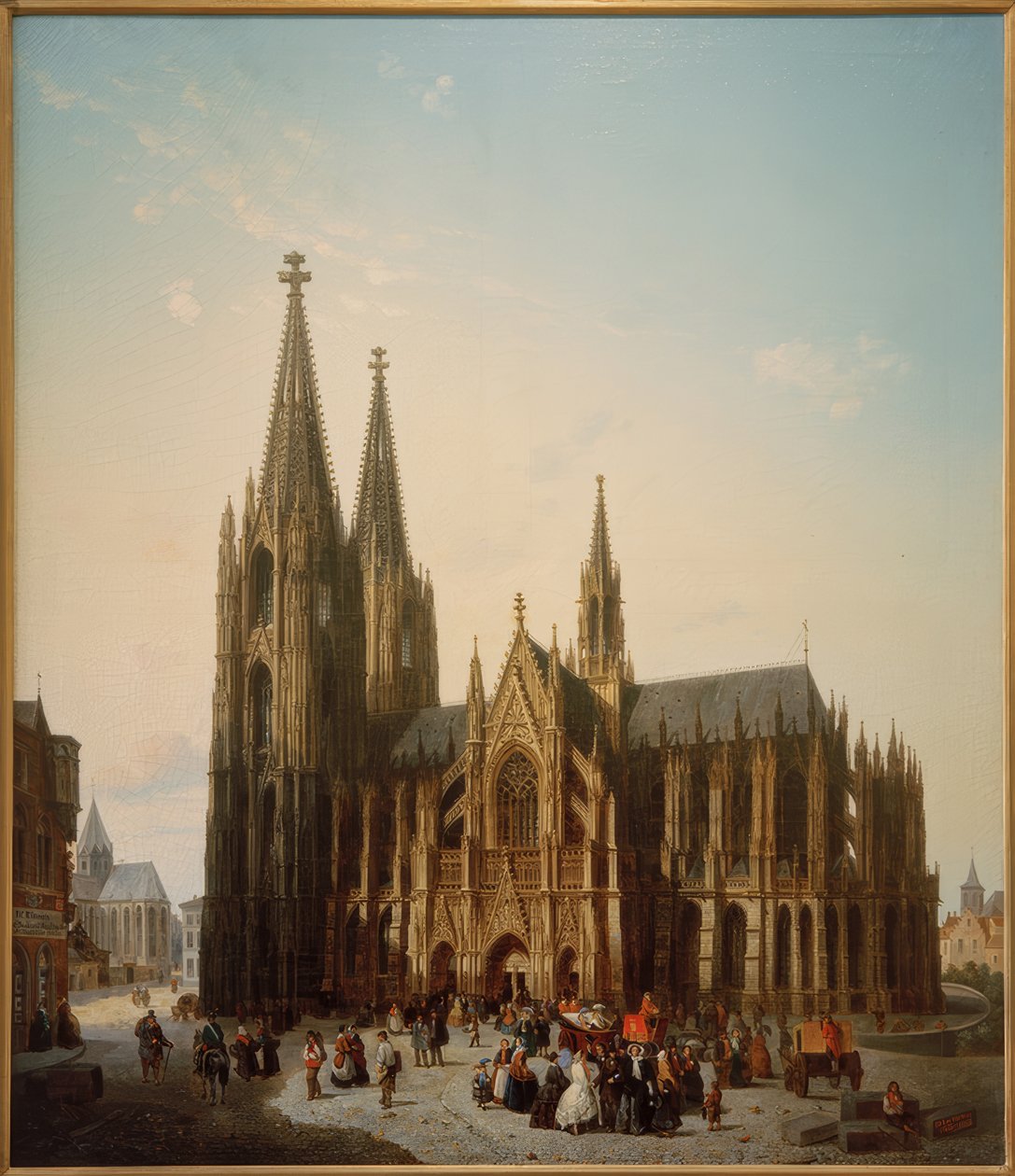 Köln Katedrali bekleniyor by Emile Pierre Joseph De Cauwer